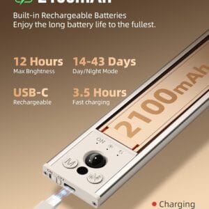 5 pack 8 inch 41 led motion sensor lights