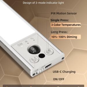 5 pack 8 inch 41 led motion sensor lights