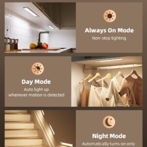 5 pack 8 inch 41 led motion sensor lights